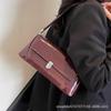2025 New Retro Baguette Underarm Bag, High-end Glossy Hand Bag, Niche Versatile Medieval Shoulder Bag