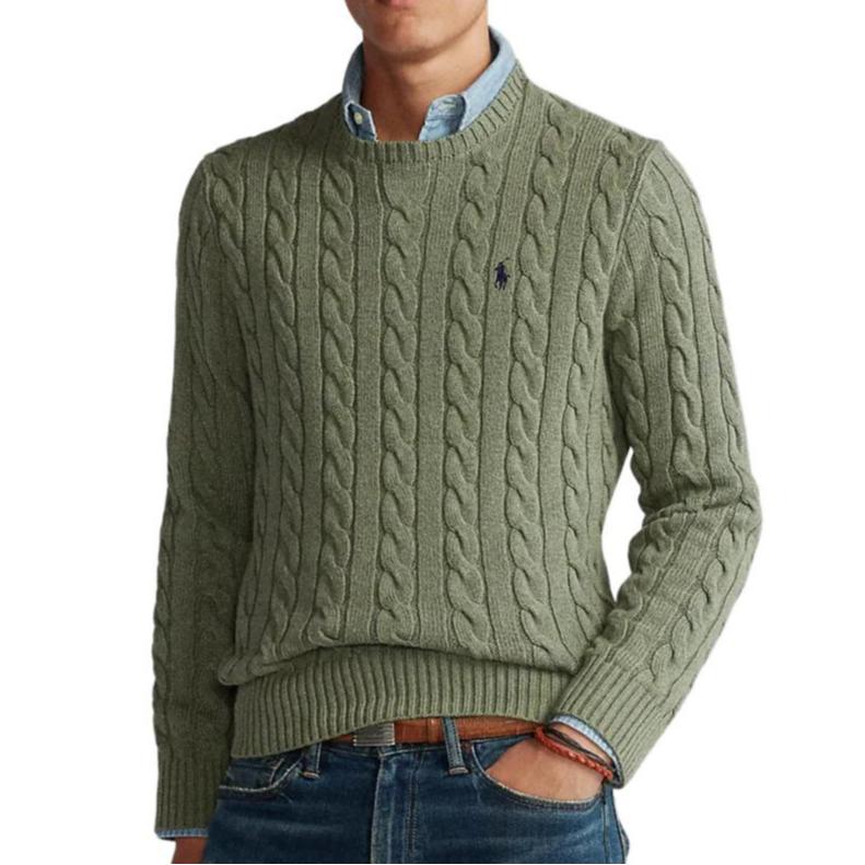 Polo Ralph Lauren Crew Neck Cable Knit Sweater Men Sweater 710918998-011