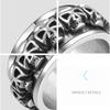 Vintage Rotatable Skull Men's Ring Skeleton Stainless Steel Spinner Rings Punk Finger Male Jewelry