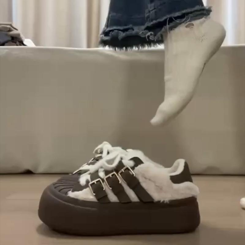 Zhao Ruth Shell Head Campus Casual Shoes Women's Shoes Sneakers Autumn and Winter New Board Shoes Little White Shoes