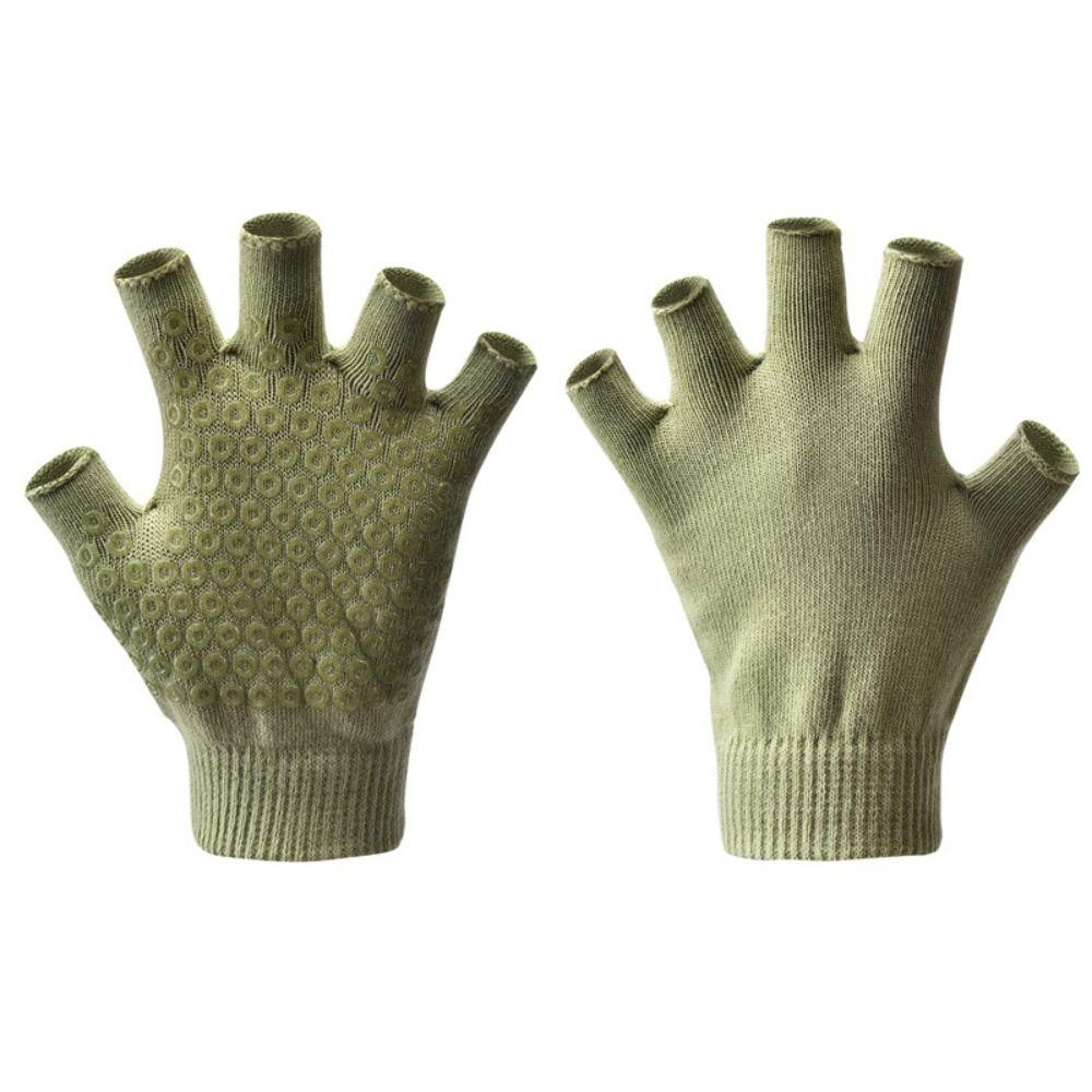 Non-slip Pilates Gloves Half-finger Open-fingered Gloves Quality Fitness Gloves  Women