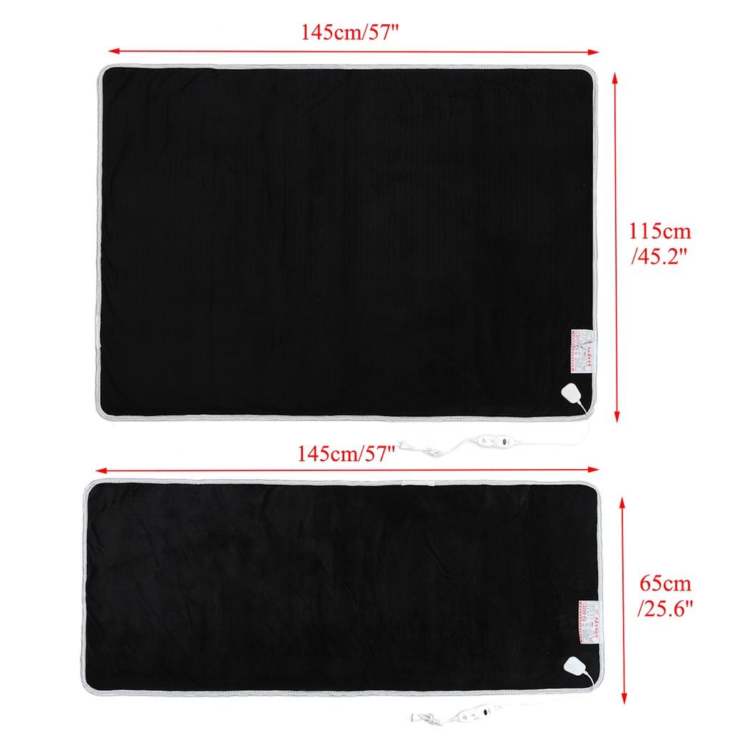 60W Electric Heated Blanket Bedroom Soft Safty Blankets Warm Heater Thermostat Electric Mattres