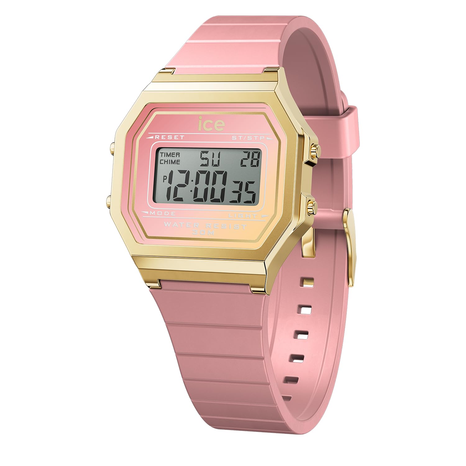 ICE WATCH ICE digit sunset Retro Sunset 32мм Часы с силиконовым ремешком Коралловый Пейзаж (Официальный импорт) Женский (022715)