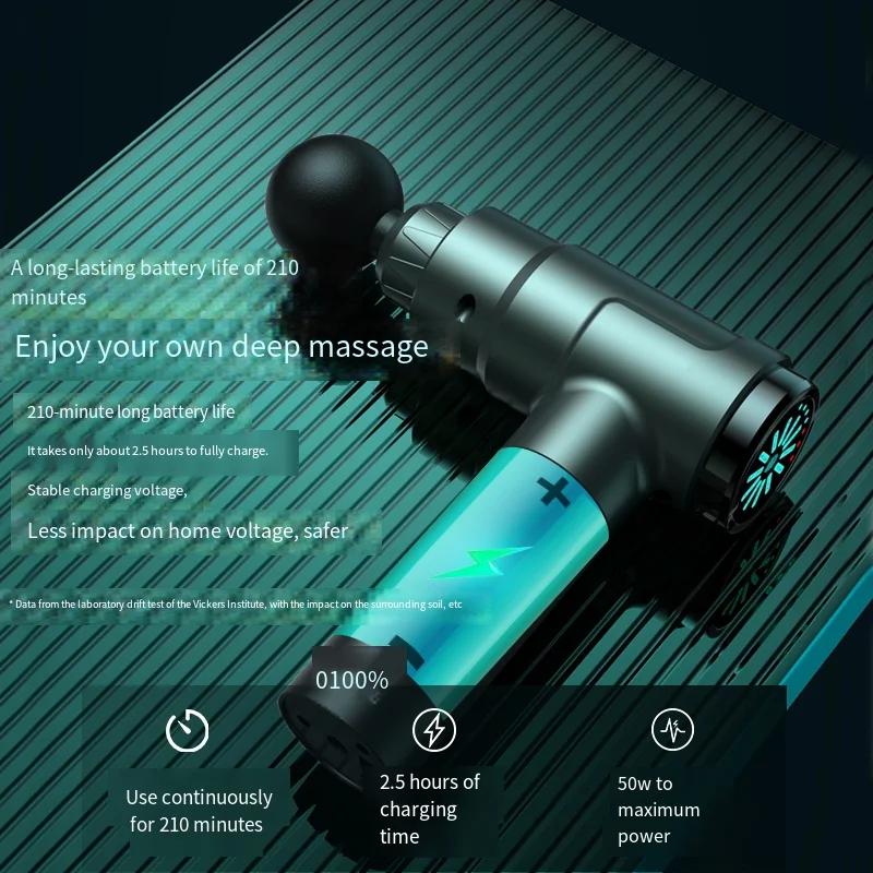 Electric Massage Gun for Deep Muscle Relaxation Body And Neck Massager for Men And Women Fitness Equipment with Noise Reduction
