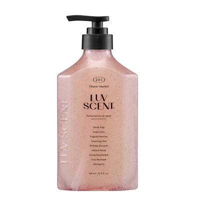 LUV SCENT Scrub Wash Flower Market White Tulip 500ml