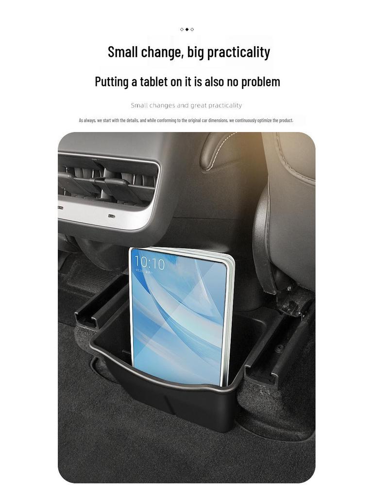 Tesla Model 3/Y Rear Air Outlet Storage & Trash Can Accessory