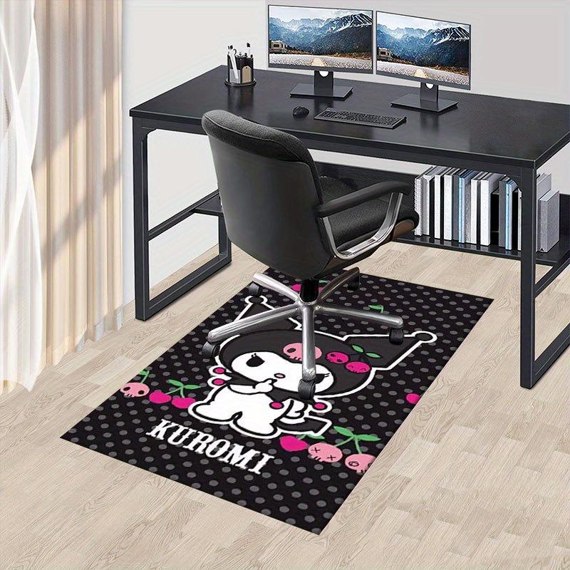 

1pc Sanrio Kuromi Mermaid Printed Office Carpet Rectangle Rug Under The Table,Perfect Room Decor for Living Room, Bedroom, Kitchen, Non-slip Floor Mat 60cm by 90cm