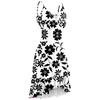 Women Summer Wrap V Neck Adjustable Spaghetti Straps Chest Pleats Casual Ruffle Dress Summer Beach Knee Length Dress Open Back Off Shoulder Dress