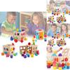 Colorful Aa Geometry Shape Matching Toy Set Wooden Building Blocks For Babies And Toddlers