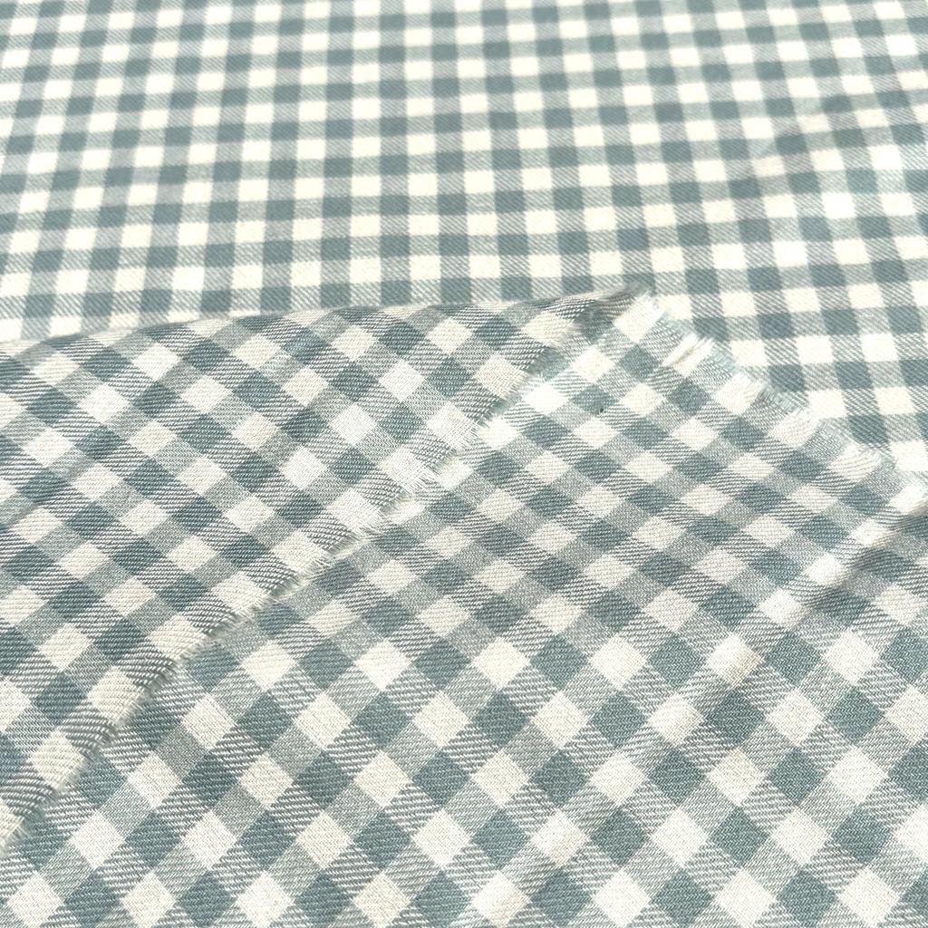 Pure Cotton Brushed Checkered Fabric All Cotton Soft Shirt Jacket Pants Clothing Baby Clothes DIY Home Furnishing Sewing Fabric
