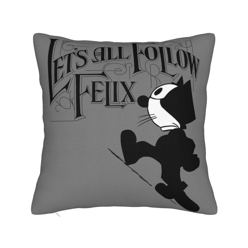 Felix The Cat Skrattande Örngott Merchandise Mjuk Kuddfodral Dekoration Kuddfodral Hem Flera Storlekar