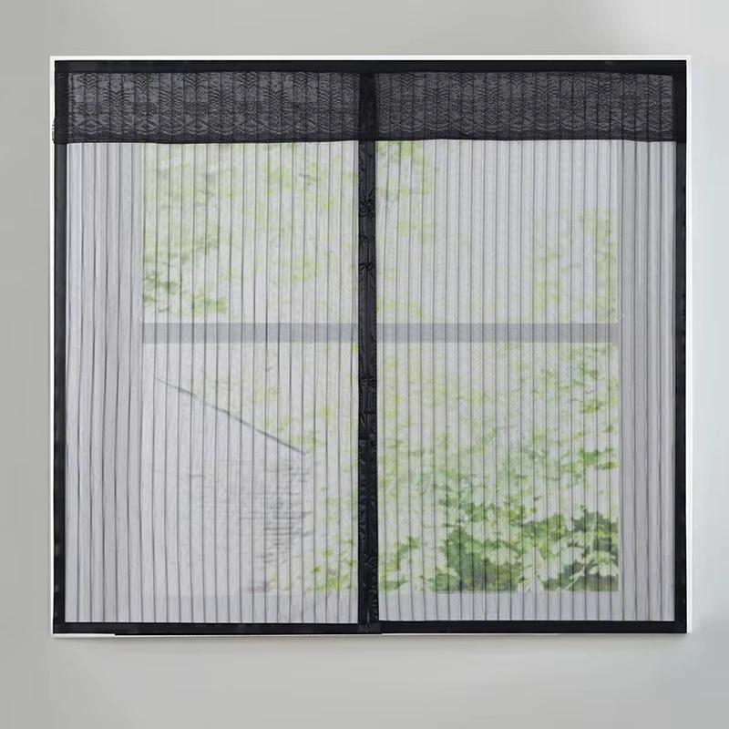 Summer Self-adhesive Window Screen Anti-Mosquito Prevent Flying Insects Invisible Mesh Curtains Removable Magnetic Screen Window