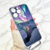 Northern Lights  Phone Case For iPhone 17 16 15 14 13 12 11 Mini Pro Max Plus Transparent Cover