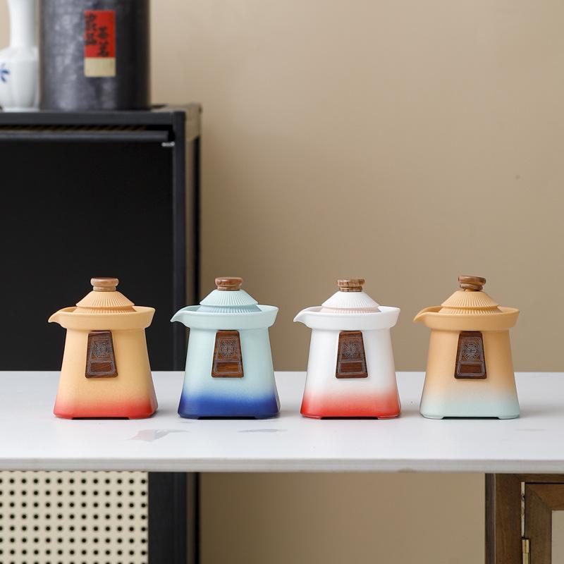 Chinese Palace Museum Creative Palace Style Travel Tea Set Quick Guest Cup Portable Outdoor Business Hand Gift Teaware Sets