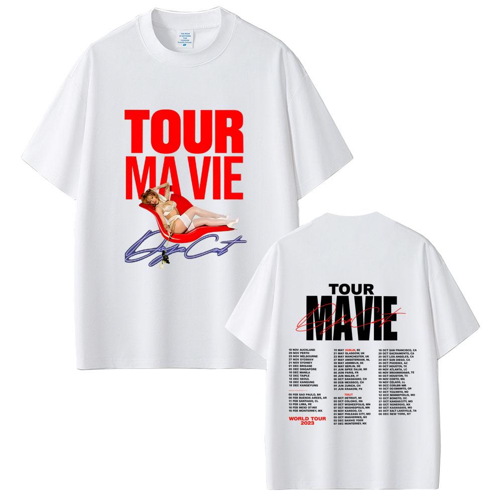 Rapper Doja Cat World Tour 2026 T-shirt Unisex Women Hip Hop Retro Oversized Streetwear Unisex Fashion Casual Soft Cotton T Shirts