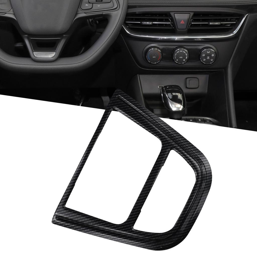 Carbon Fiber Color Console CD Button Frame Control Panel Cover Carbon Fiber