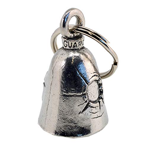 [Guardian Bell USA] MADE IN USA BILLET Bullet Biker Amulet Keychain Traffic Safety Bell Amulet; AMGB-158