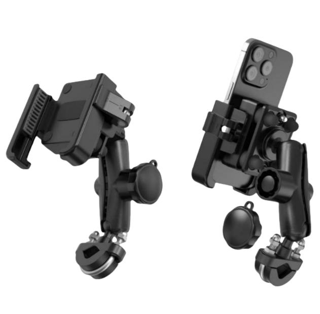 Aluminum Alloy Universal Mount Waterproof Anti-Shock Vibration Dampers Motorcycle Phone Holder for Bike Scooter ATV