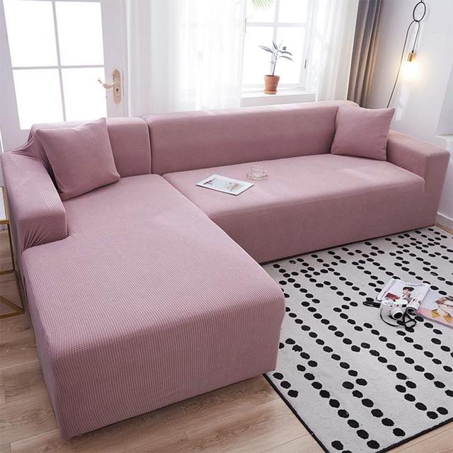 Dicker Sofabezug, bedruckt, elastisch, für Wohnzimmer, Ecksofa, L-Form, Couchbezug, Heimdekoration, 1/2/3/4-Sitzer