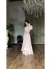 Retro Long Sleeve Waist-Cinching Fairy Dress 2025 - European and American Spring Style