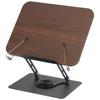 NOELAMOUR Book Reading Stepless Height Desktop Metal for Posture Improvement Dark Stand, Rest, 360-Degree Rotation, Adjustment, Foldable, Bookstand,
