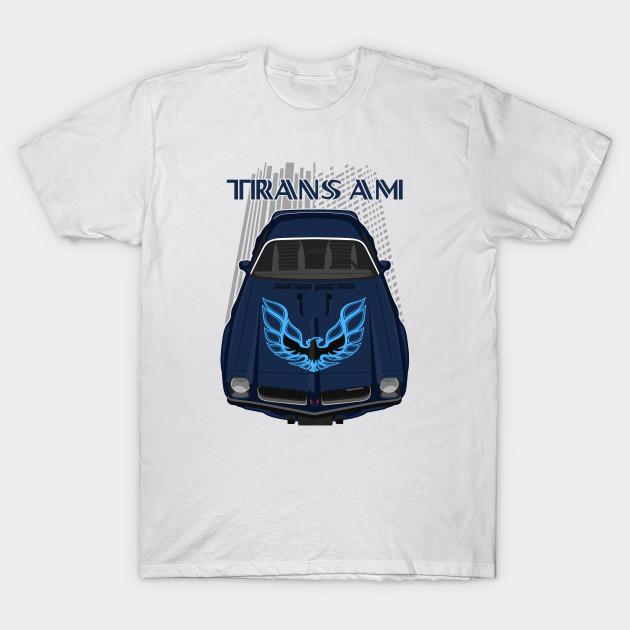 

Men Black Print T-shirt Pontiac Firebird Trans Am 1974 - Blue No-Cut Transfer Paper Print Cotton Tshirt 4XL білий