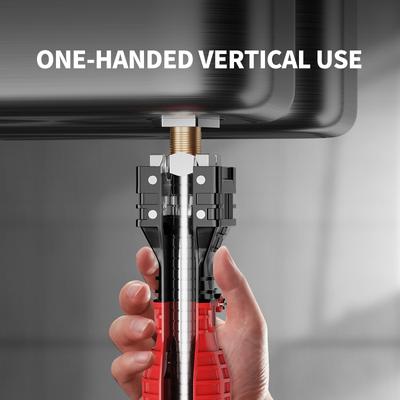 Multifunction 18 In 1 Repair Plumbing Tool Anti-slip Plumber Key Flume Sink Wrench Tools Plumbing Pipe Wrench Bathroom Tool Sets