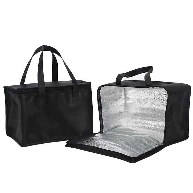 Large 41L Insulated Thermal Food Carrier Bag Portable Zipper Tinfoil Lined Bag for Home Catering Outdoor Picnic