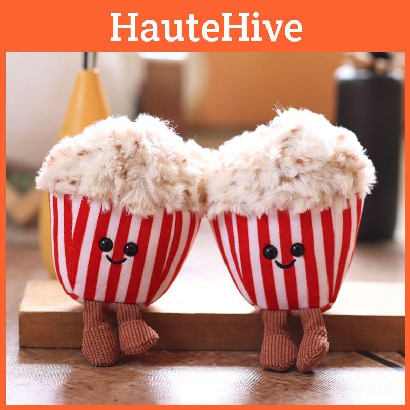 Plüsch Niedlich Popcorn Spielzeug Schlüsselanhänger Stoffpuppe Kinder Anhänger Dekoration Rucksack