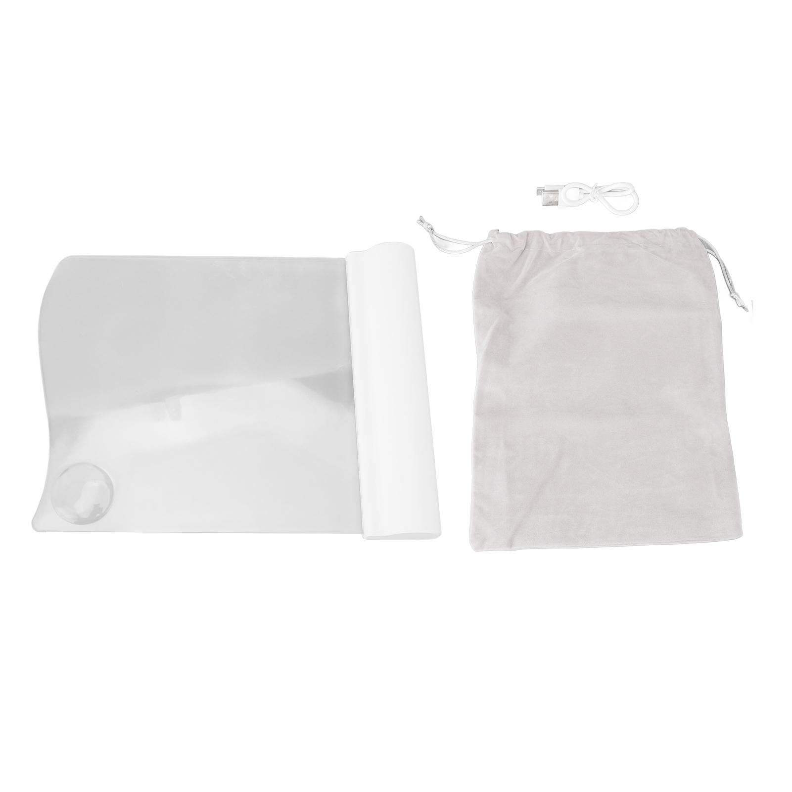 

Flat Book Light LED Battery Powered Eye Caring White Book Full Page Light 5500K Adjustable