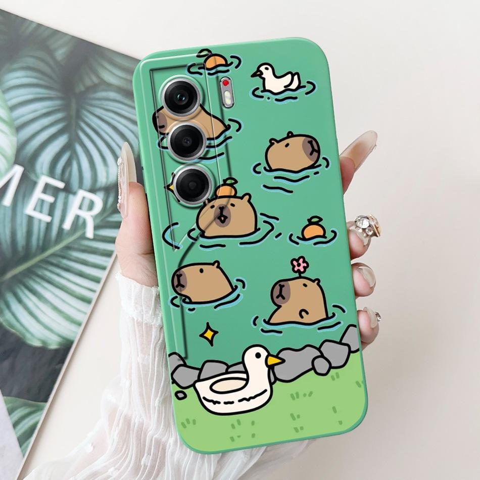 For Tecno Camon 40 Pro 4G Camon40 CM5 CM6 Cute Rabbit Cat Cartoon Phone Case For Camon 40 40Pro 4G Soft Silicone Cases Bumpers