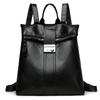 PU Backpack Women's Stitching Backpack Women's Anti-theft Handbag Student Schoolbag