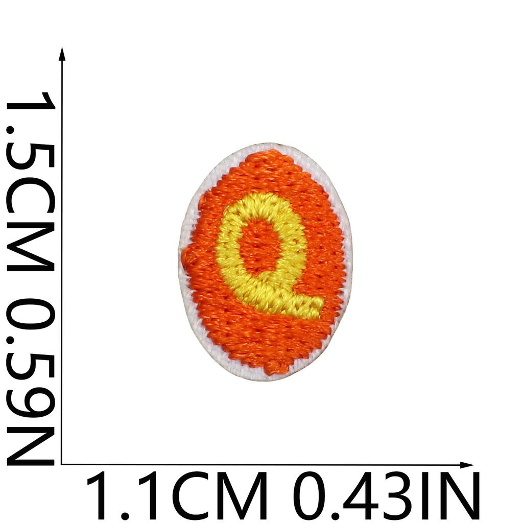 English Letter Embroidery Cloth Sticker Small Size Diy Pendant Decorative Patch Sticker Love Star Letter Embroidery Chapter Boy