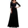Elegant Lace Splicing Long Evening Dress for an Impressive Look