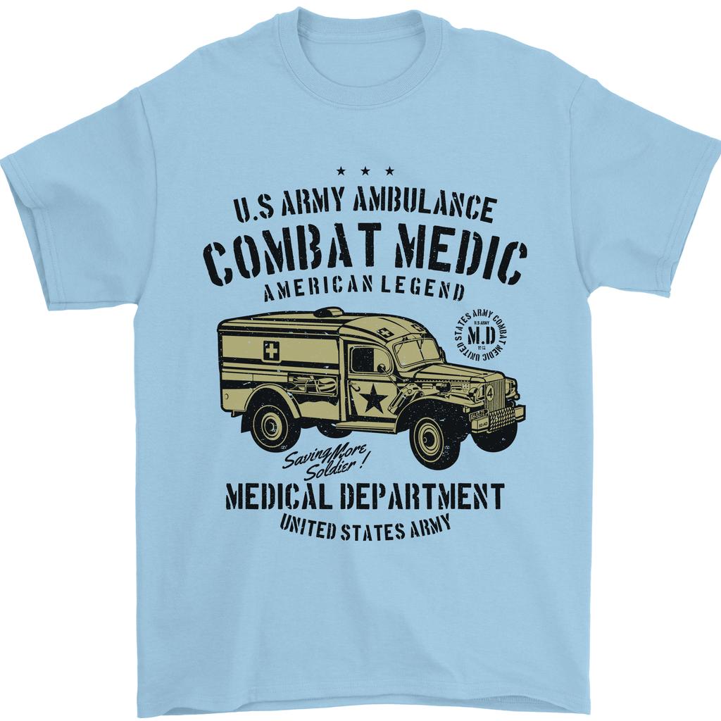 Men's Graphic T-shirt Cotton Crew Neck Army Ambulance Military Paramedic Medic Mens T-Shirt,Unisex,gift,Top
