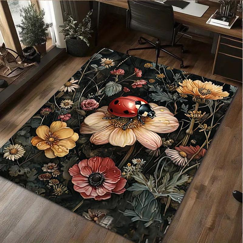 

Animal Flowers Rug - Home carpet Office Decorative Carpet For Living Room Bedroom Door Mat Floor Rug Computer Chair Area Rug 40x60cm( 15x23in )