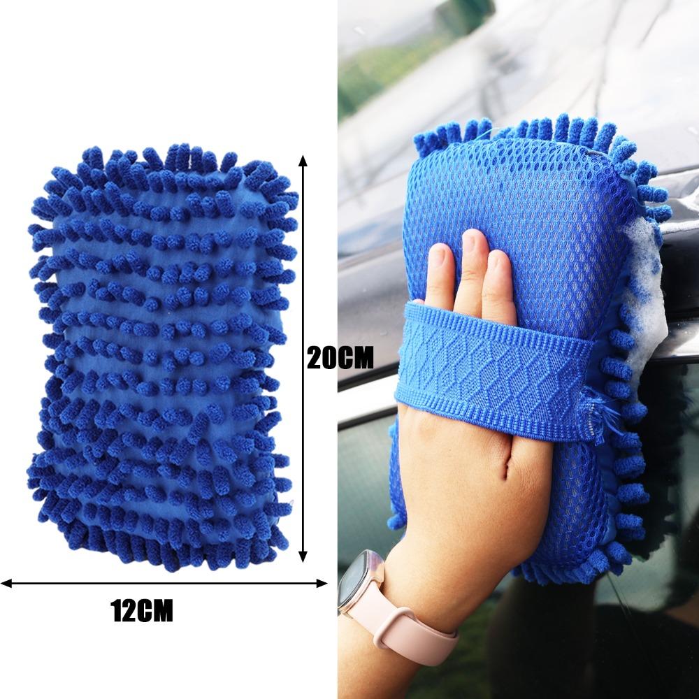 Car Cleaning Sponge Car Wash Care Washing Brush Pad Cleaning Tool Microfiber Polishing Dusting Scratch-free Washing Cars Floors