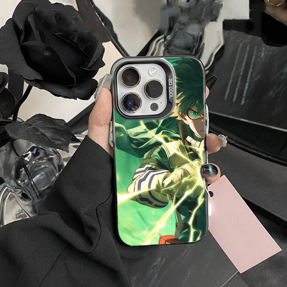 Katsuki Bakugo Hero Academia Phone Case For iPhone17, 16,15,14,13,12 Pro Max Black Candy Matte Shockproof Cover
