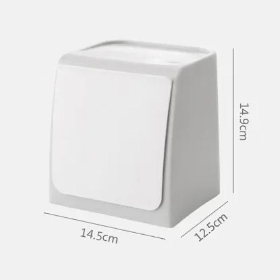 Desktop Trash Can Wall Mounted Mini Waste Bin For Desktop Office Table Car Self Adhesive Trash Container Trash Bin Accessories