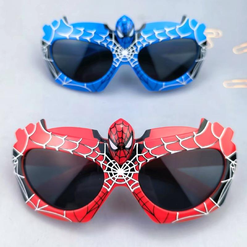 Children's sunglasses, Spider-Man design, cool and stylish, cartoon-themed, sun-protective eyewear for babies, toy sunglasses, also available for