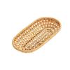 Eco-Friendly Hand-Woven Snack Basket Ins Fruit Snack Bread Collection Basket Home Desktop Decoration Rattan Woven Storage Tray