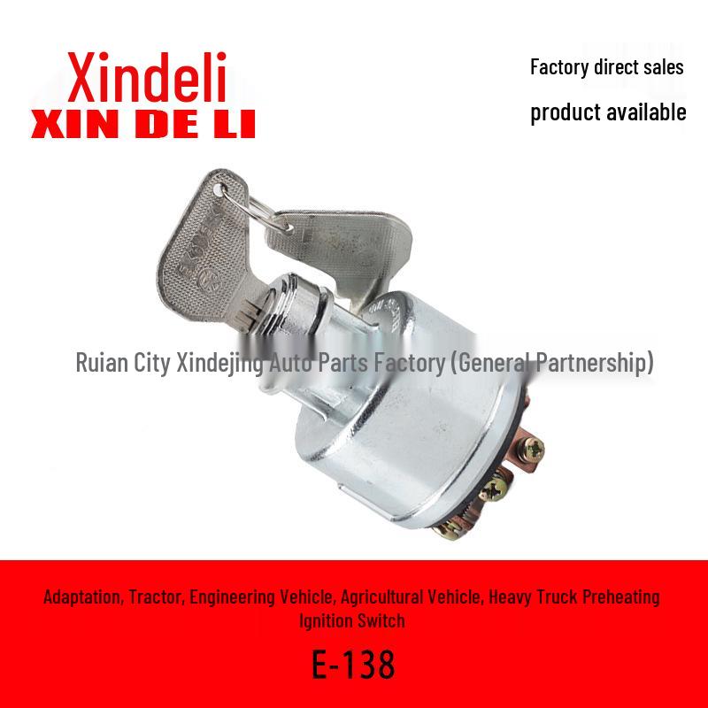 Tractor & Heavy Vehicle Ignition Key Switch E-138