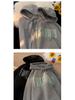 Unisex American-Style Heavyweight Hooded Sweatshirt - Men's Winter Loose Fit Casual Foam Print Top
