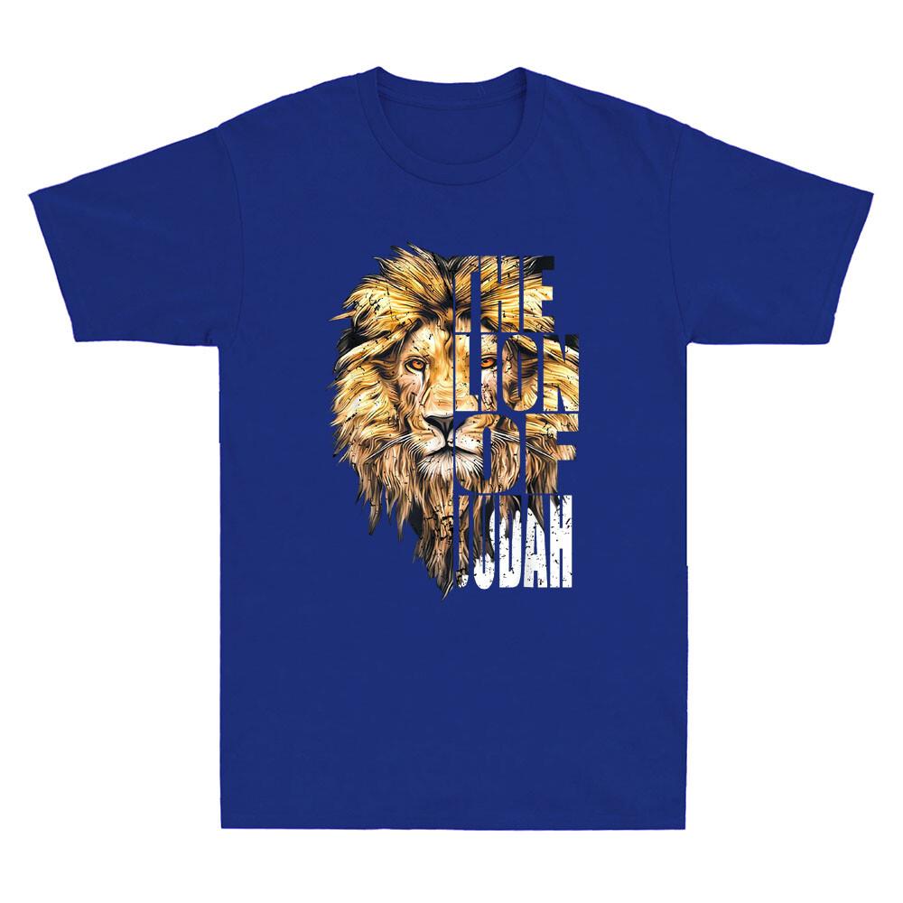 Jesus Lion of Judah Funny Christian Quote Gift Vintage Unisexs Short Sleeve TShirt