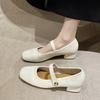 Fashion Mary Jane Shoes for Women New Fashion Medium Heeled Women Single Shoes Soft and Comfortable Red Ballet Shoes Zapatos De Mujer