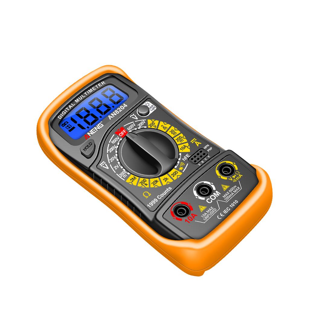 Multifunktionales Multimeter 1999 Zählwerte Hochpräzision ACDC Spannung DC Stromtester Diode Triode