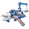 Children's Inertial Airplane Catapult Track with Golden Car and Music for Early Education