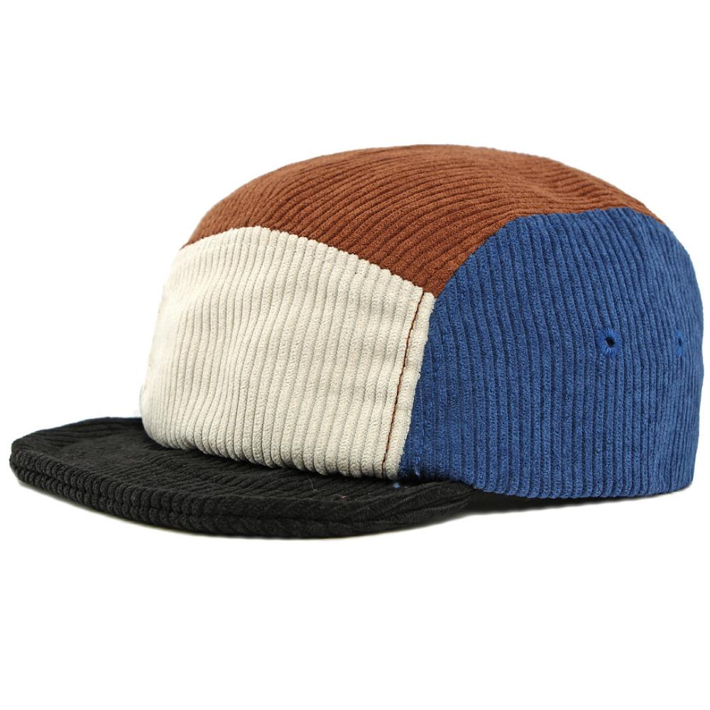 HT5005 Baseball Cap Patchwork Autumn Winter Cap Men Women Short Brim Corduroy Baseball Hat Male Female Adjustable Snapback Cap