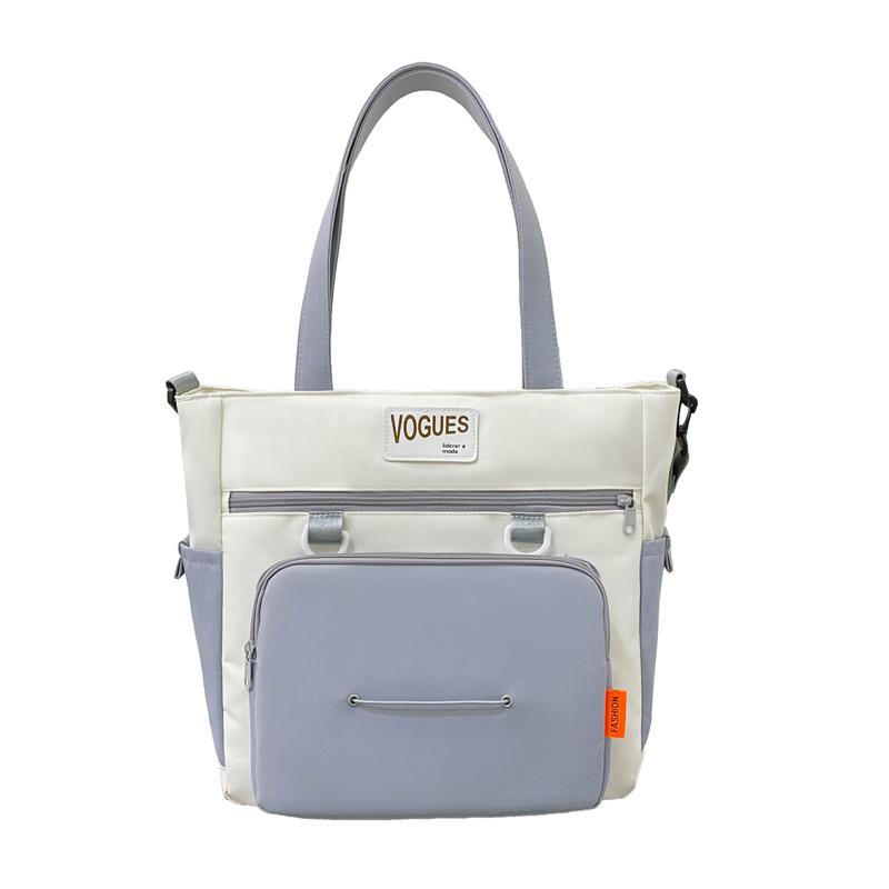 

Мужская женская сумка через плечо с цветными блоками, студенческая сумка для занятий, женская сумка кроссбоди большой вместимости серый