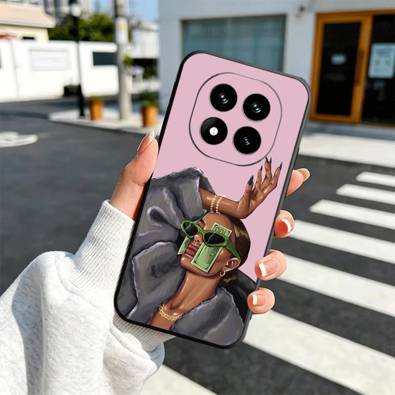 Girl Boss Lady Pink Soft Phone Case for Xiaomi Redmi Note 12 13 14 15 Pro Plus 11 12S 11S 11T 10 4G Black Cover Back Shell